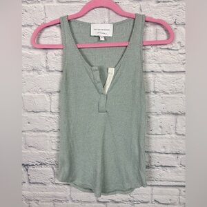 Viktoria & Woods Mint Green Ribbed Tank Top